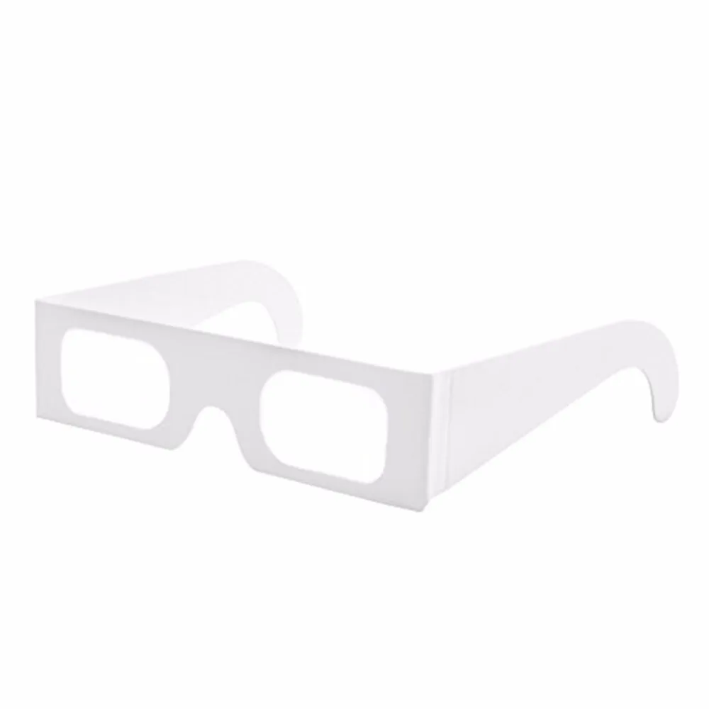20 шт пакеты продвижение подарок 3D рейвы призматические очки, бумажные легкие 3D дифракционные фейерверки решетчатые очки спирали/13500 линий линзы