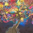 Алмазная картина полностью квадратнаякруглая дрель волшебное дерево 5D Daimond вышивка крестиком Набор Мозаика Стразы Zou258