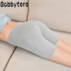 Babbytoro, однотонные короткие леггинсы, S-7XL, хлопковые Женские Новые короткие feminino, женские страховые штаны, 6XL 5XL 4XL 3XL 2XL XL L