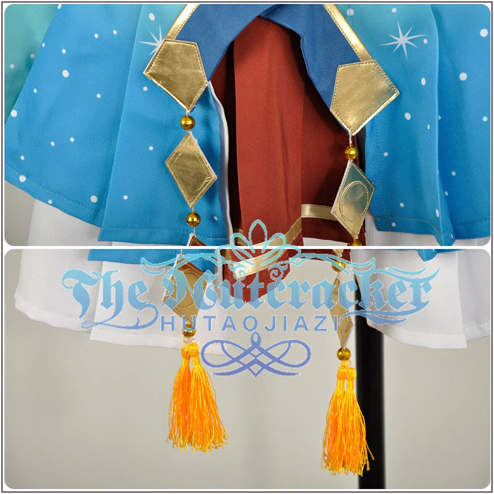 Милый! Солнечный свет! Aqours Kunikida Hanamaru костюм для косплея на заказ синее кимоно