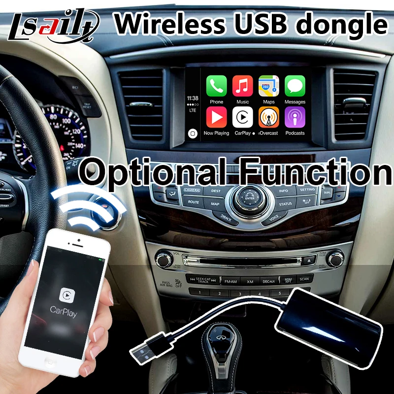Видеоинтерфейс Lsailt Android для Cadillac ATS CUE System 2014 2019 модель GPS навигации беспроводной