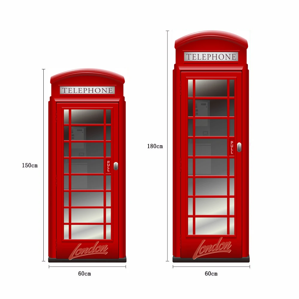 3D печать постер для телефонной будки ПВХ водонепроницаемая наклейка на