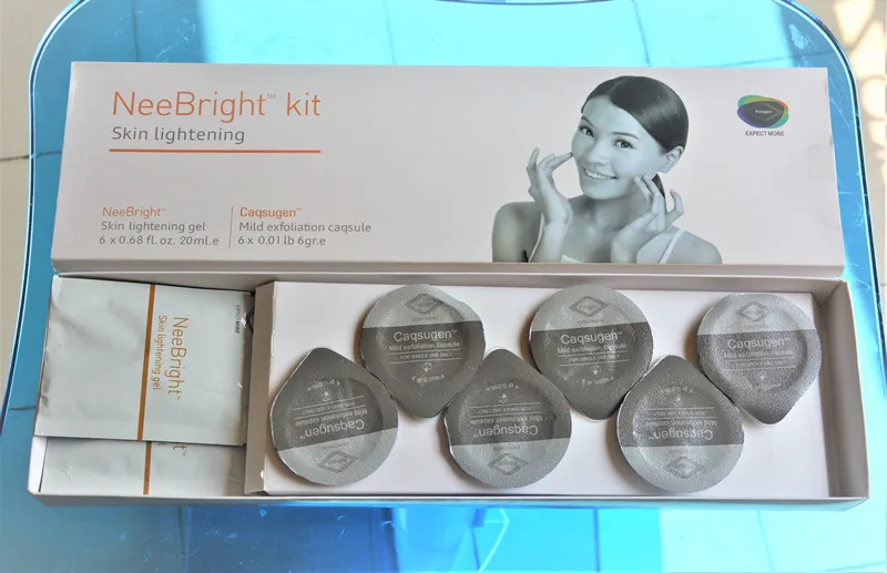 Горячая Nee Revive Kit& Nee яркий комплект гель для осветления кожи и омоложения кожи лица Кислородная установка использовать лечение акне - Цвет: Neebright
