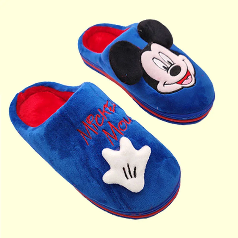 Disney/новые детские хлопковые тапочки домашняя обувь из бархата с героями