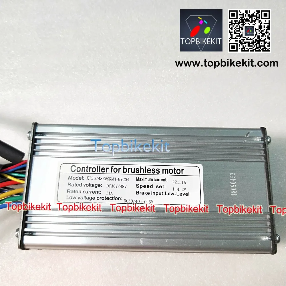 Контроллер электровелосипеда S09P 36V 500W 48V 500W контроллер KT крутящий момент моделирование прямоугольную волну контроллер цилиндрическая литий-ионный аккумулятор 500 Вт мотор для центрального движения