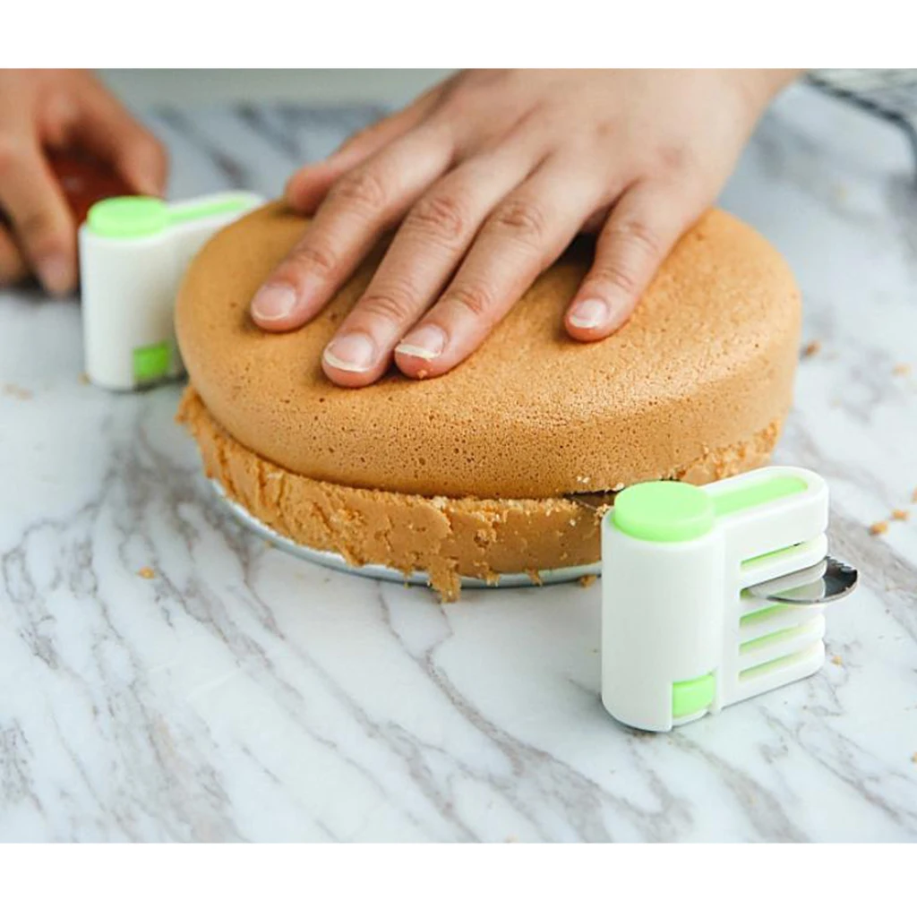 2 Pieces 5 Layers DIY Cake Bread Slicer Leveler Cutter Cup Fixer Tools Kitchen Decorating | Дом и сад
