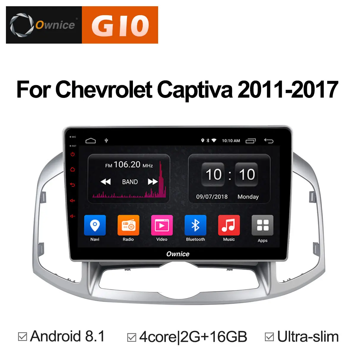 Ownice C500 + G10 Android 8 1 автомобилей Радио dvd плеер gps навигации для Chevrolet Captiva 2011 2017 Авто