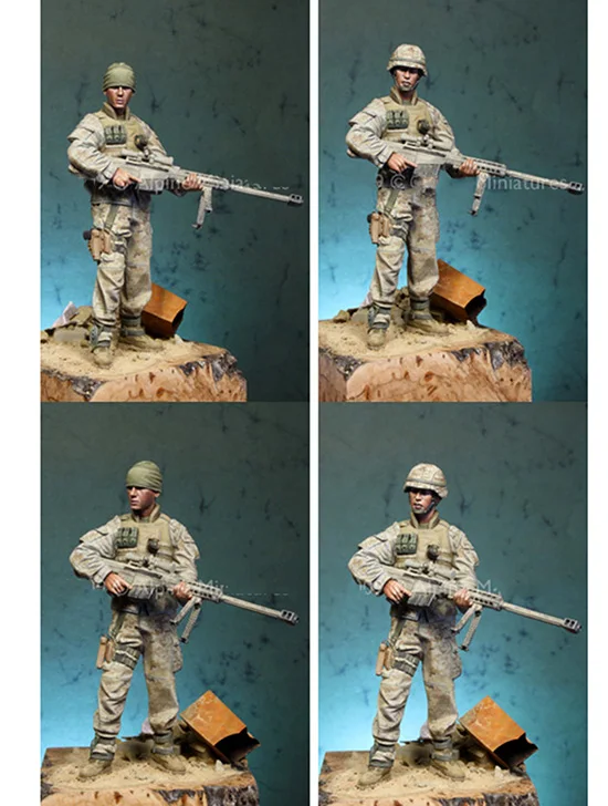 

1/16 120mm Modern stand MAN toy Resin Model Miniature Kit unassembly Unpainted