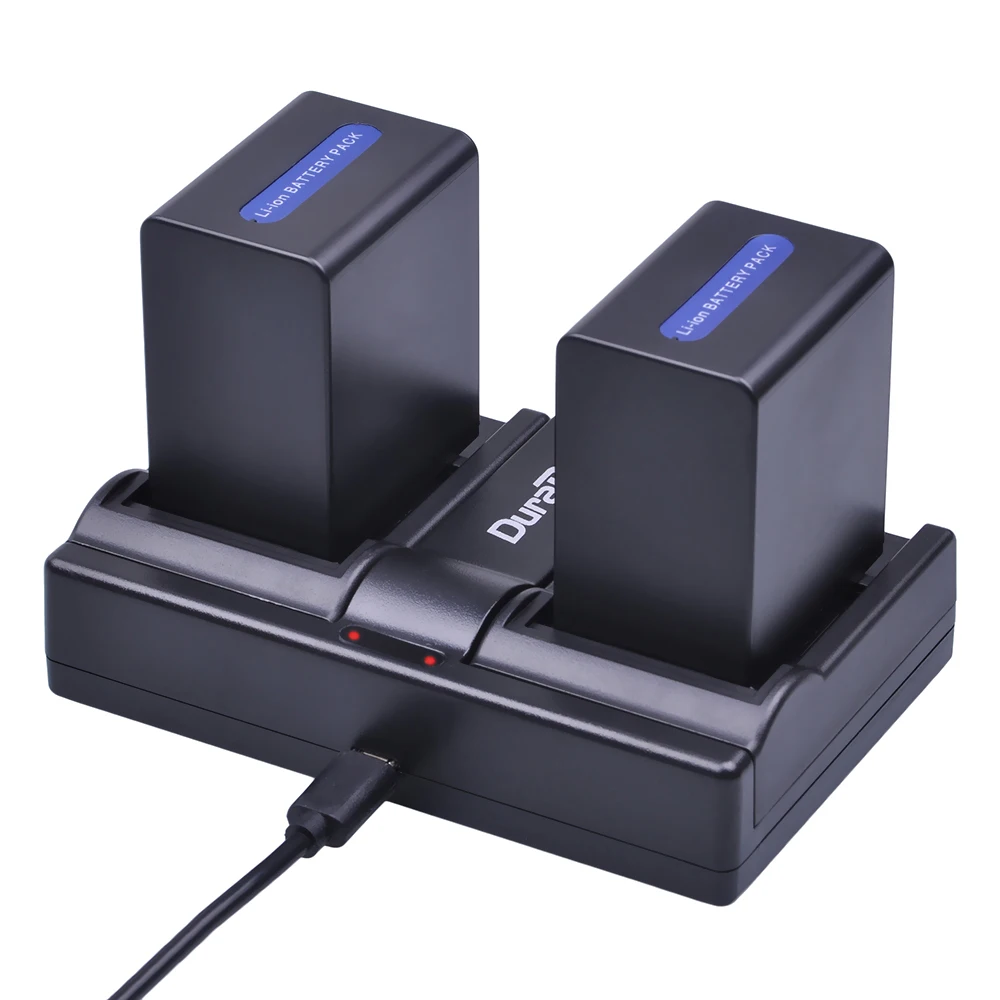 2x4500 mAh NP FH100 камера Литий ионная батарея + USB двойное зарядное устройство для Sony DCR