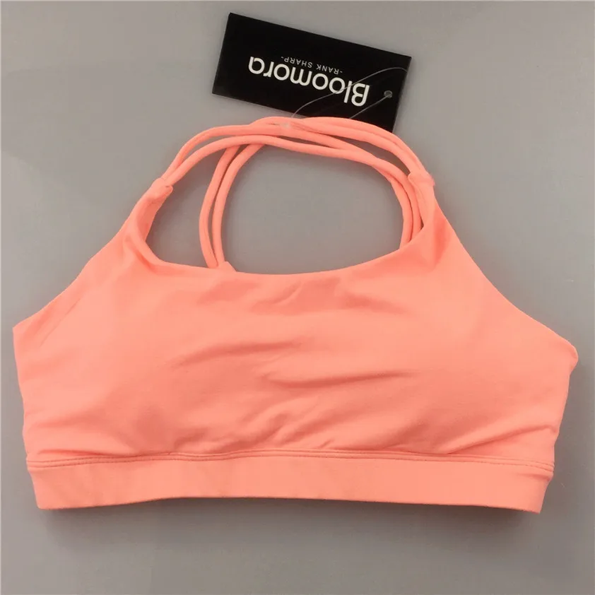 Oyoo укороченный топ для фитнеса с V образным вырезом|yoga bra|padded yoga brayoga padded bra |