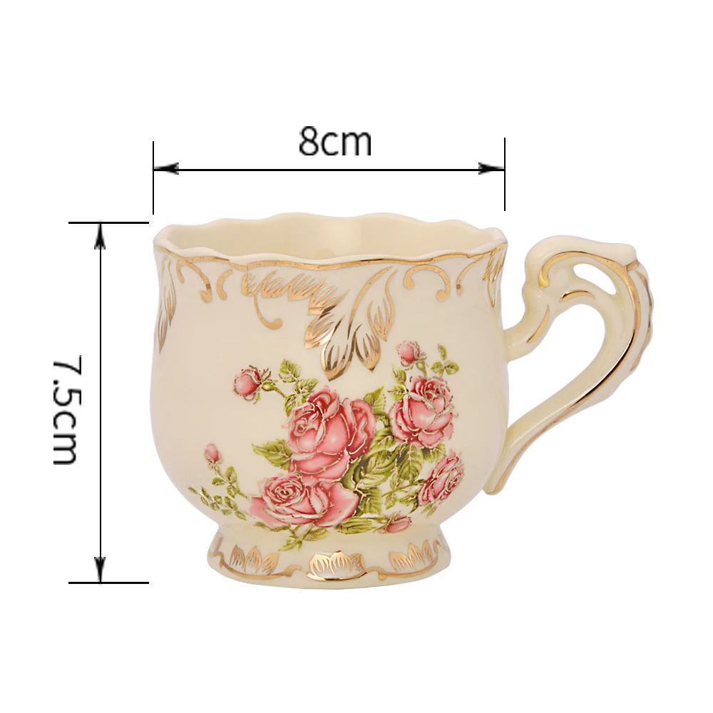 Фарфоровая чайная чашка цвета слоновой кости 250 мл|cup with|mug ceramicporcelain tea mugs |