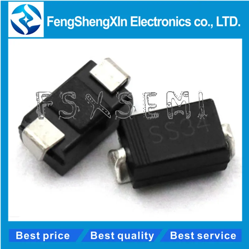 Диод SS34 1N5822 IN5822 3A 40V 100 SMA schottky диод DO 214AC шт.|lot lot|lot 100pcsdiode 1n5822 |