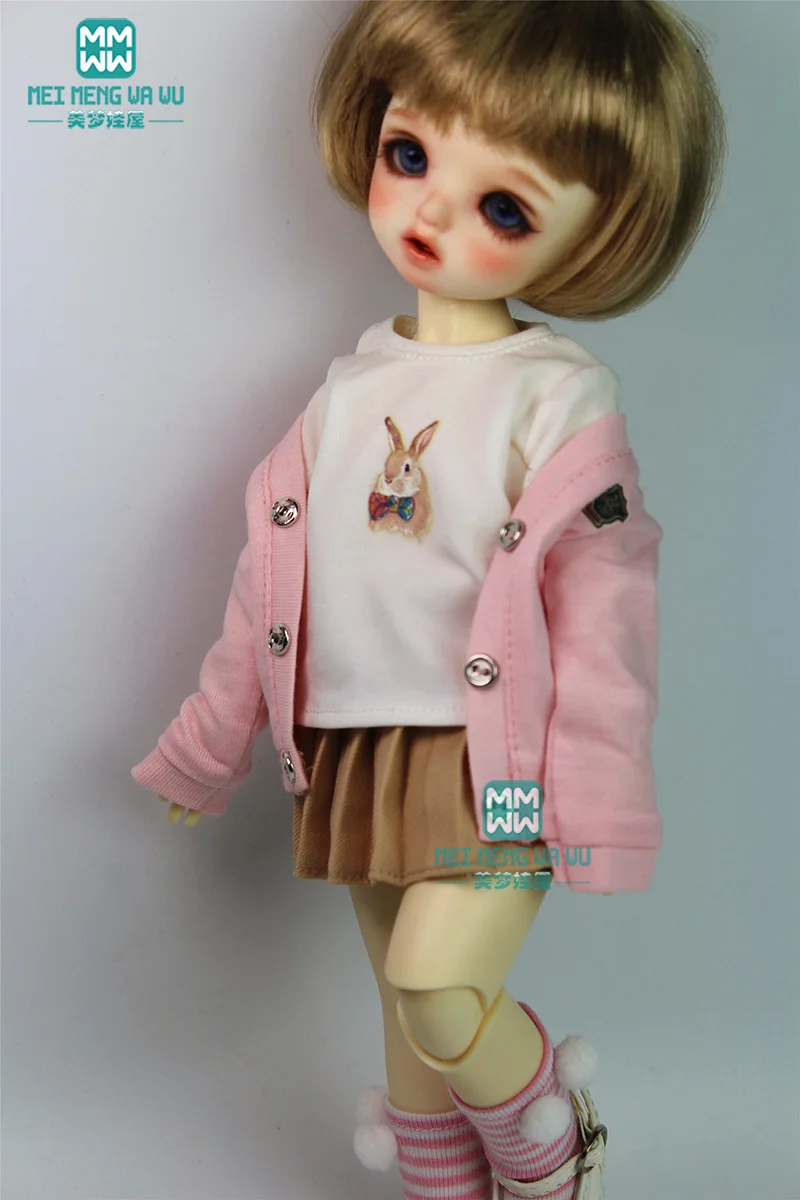 Кукольная одежда BJD подходит для 27-30 см 1/6 модный розовый костюм студентов