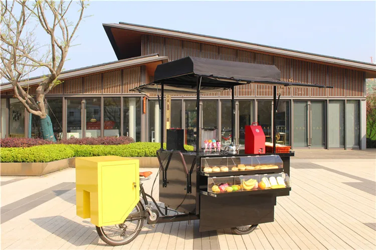 Модный фургон кофейная тележка продавец еды велосипед для фаст фуда|Кухонные