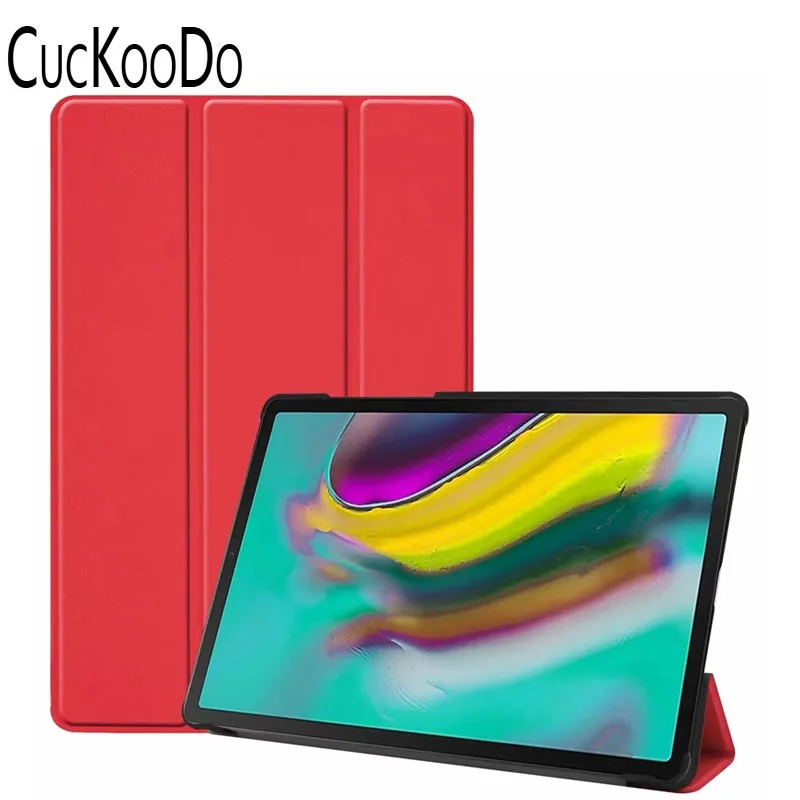 Red Для Samsung Galaxy Tab S5e 10,5 ''чехол ультра тонкий легкий умный корпус стоящий чехол для Galaxy Tab S5e 10,5 дюймов T720 T725 - Цвет: Red