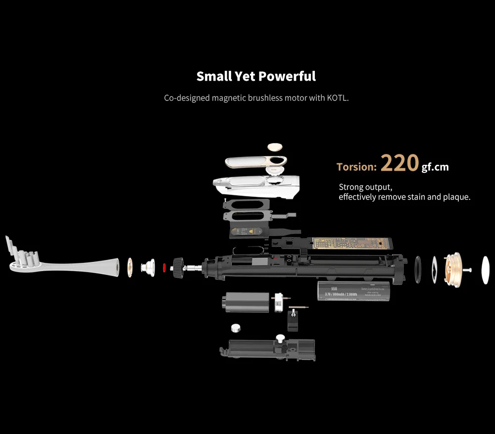 Электрическая зубная щетка Oclean X Smart Sonic с цветным сенсорным экраном