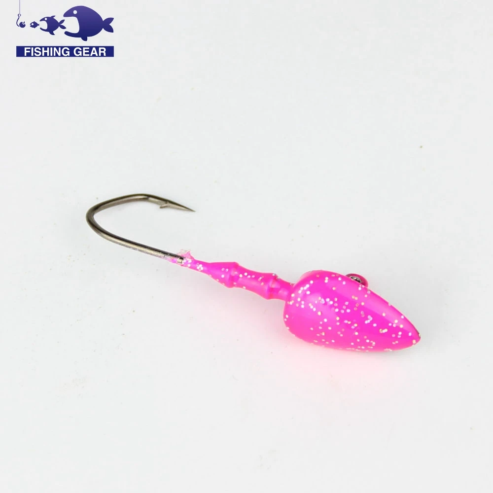 14g fishing lead jig head hook 3pcs sea bass ice carp hooks triangle bait leurre peche pesca | Спорт и развлечения