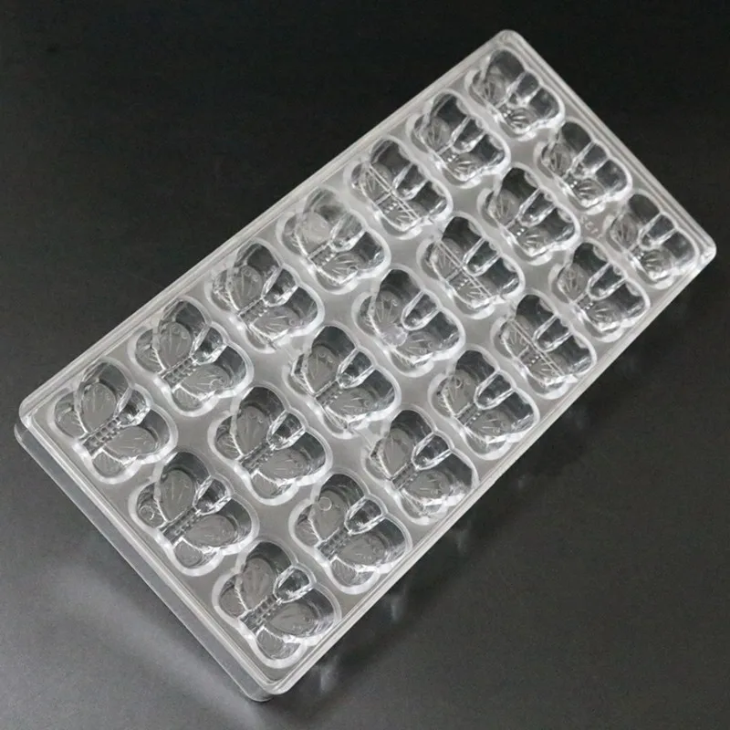 21 полость в форме бабочки жесткая фотоформа для торта|polycarbonate chocolate moulds|polycarbonate