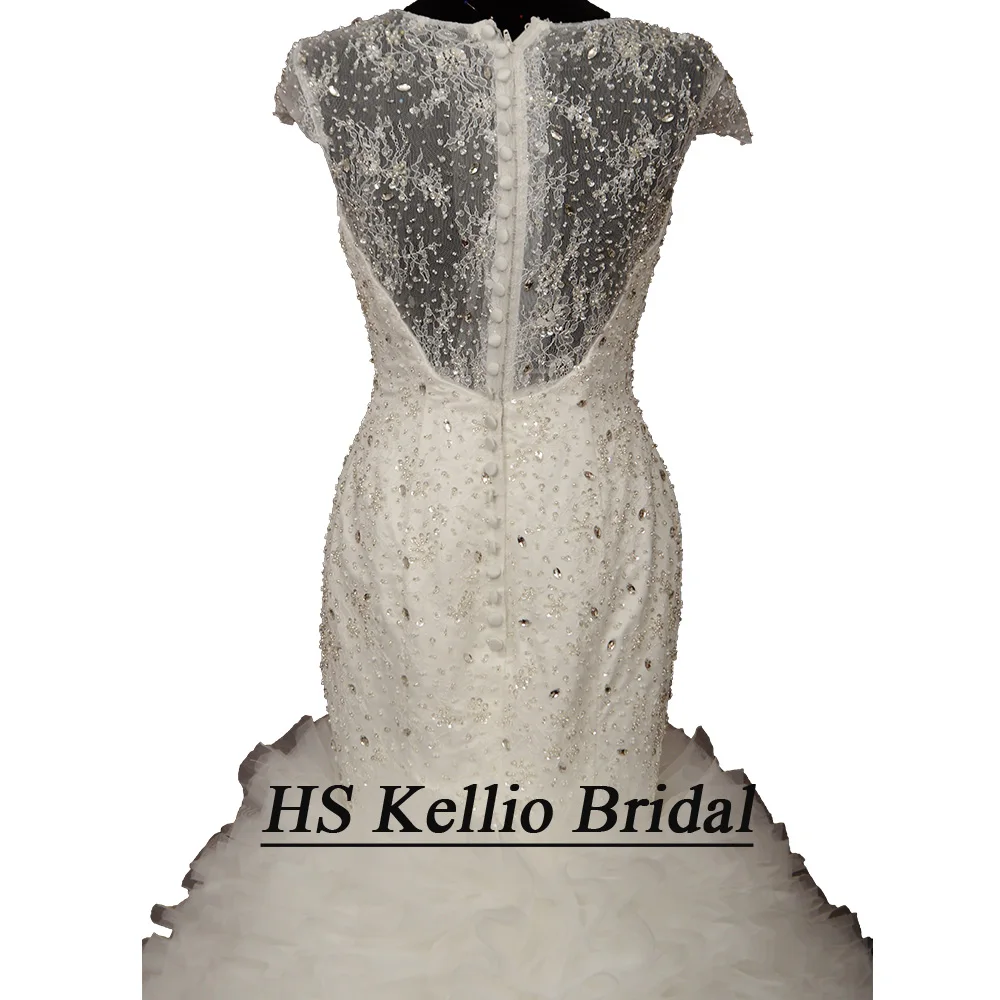 Женское свадебное платье с гофрированным лифом HS Kellio кружевное русалки ручной