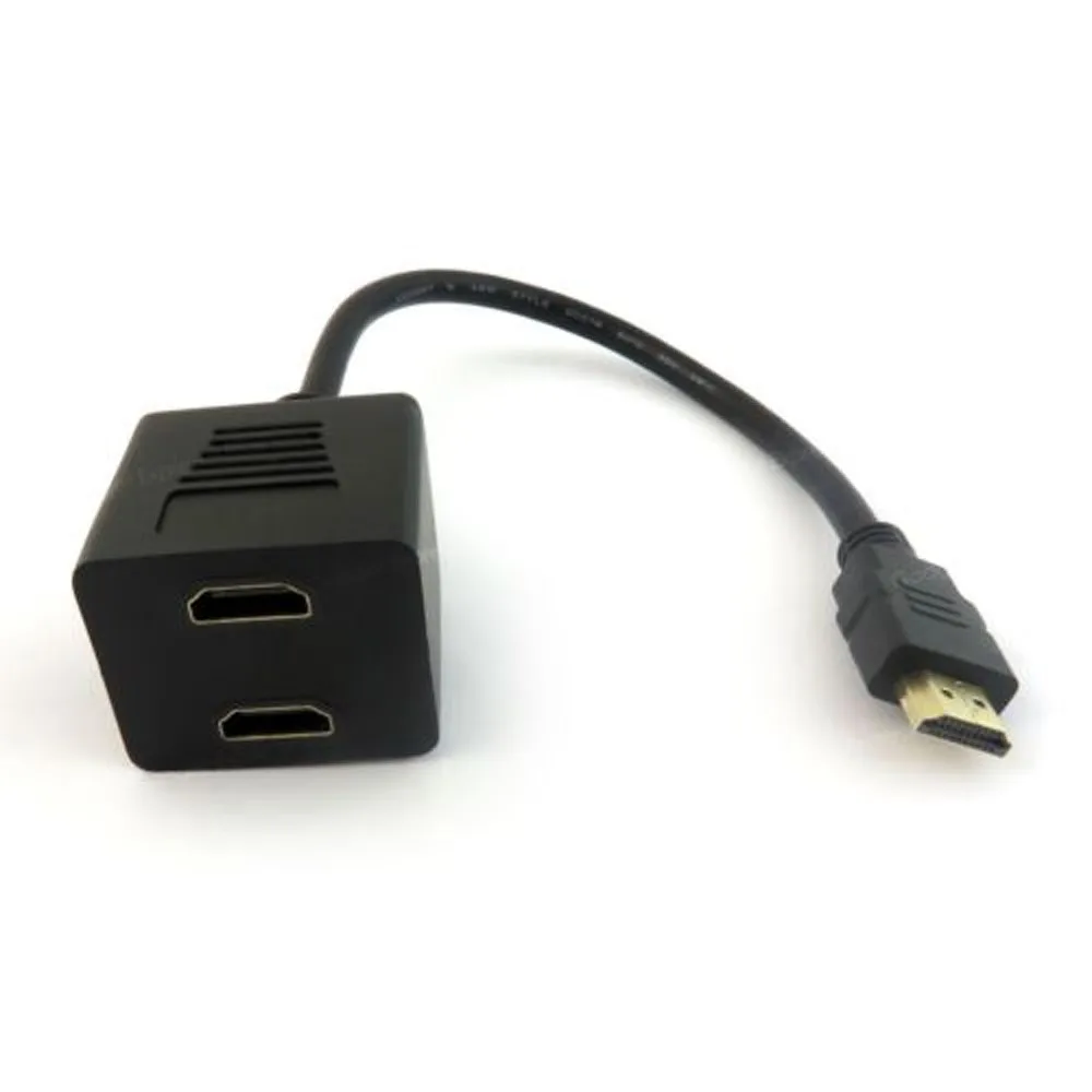 HIPERDEAL 1080P HDMI порт мужской 2 Женский 1 в 2 из сплиттер кабель адаптер конвертер Oct30 HW