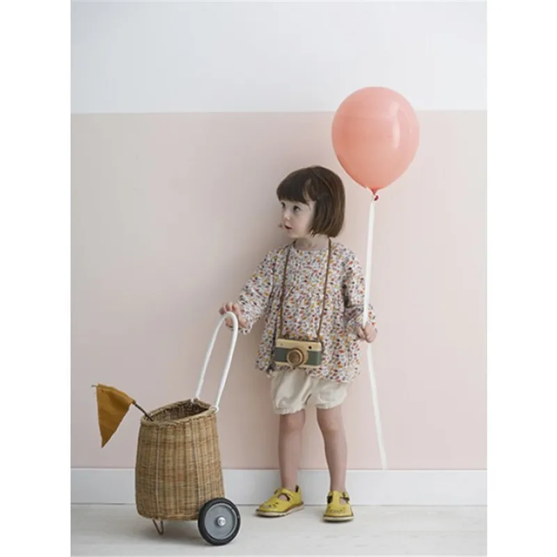 Новый индивидуальный домашний декор детская коляска из ротанга игровой домик