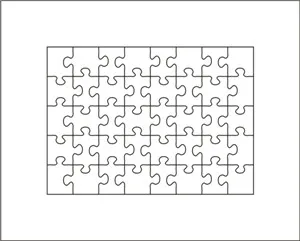 

Головоломка die 5 "x 7"-40 шт.