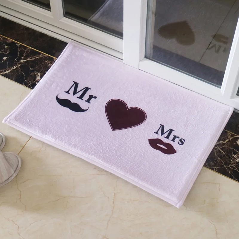 Кухонные коврики противоскользящие для домашнего декора Mr Mrs Heart кухонные ковры