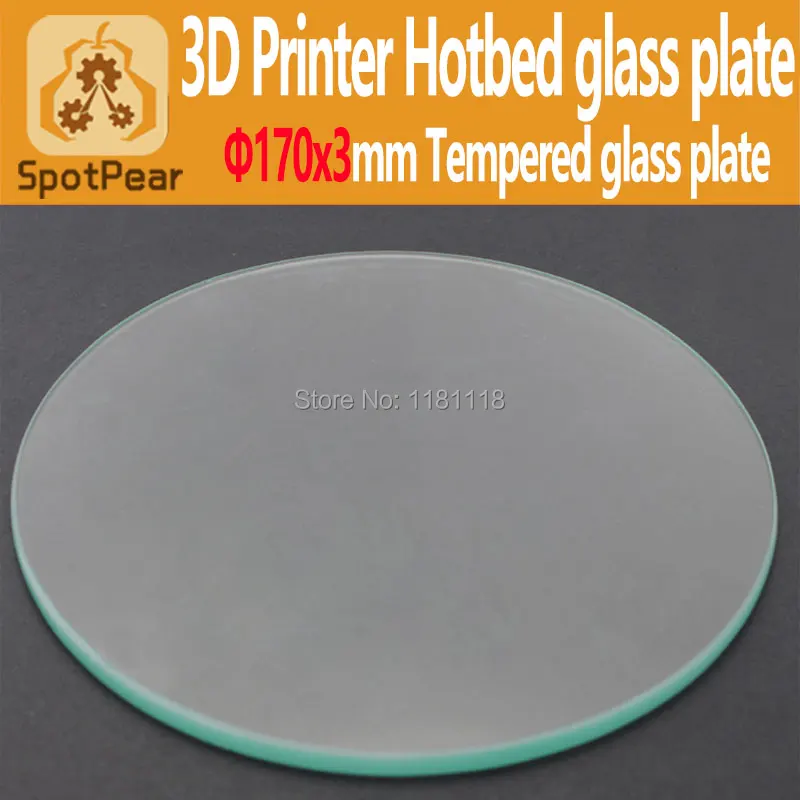 

3D-принтер RepRap, Круглый Hotbed, закаленная фотография для Delta