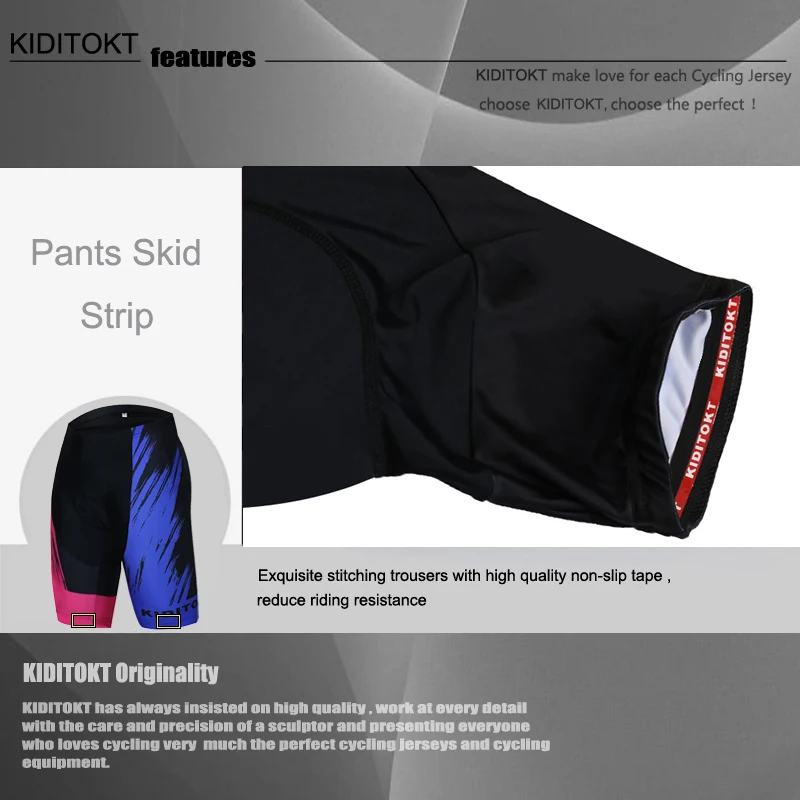 

KIDITOKT 2020 100% Lycra Pro Shockproof Cycling Shorts Summer MTB Bike Shorts Mountain Bicycle Tights With 3D Padded Gel