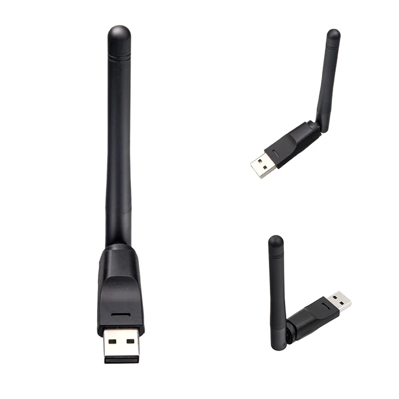 Маленький Смарт-адаптер регулируемый 2 4 ГГц 150 Мбит/с USB Wi-Fi адаптер с высоким