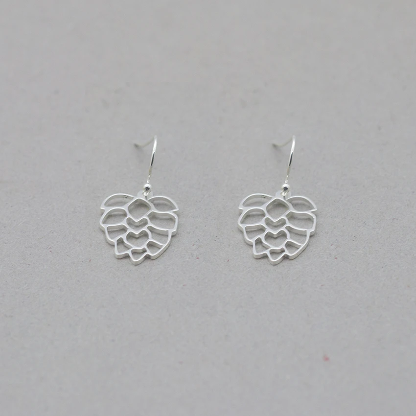 10pcs/lot Stainless Steel Minimalism Hollow Flower Stud Earrings Silver Color Exquisite Plant For Women Bridal Wedding Jewelry | Украшения