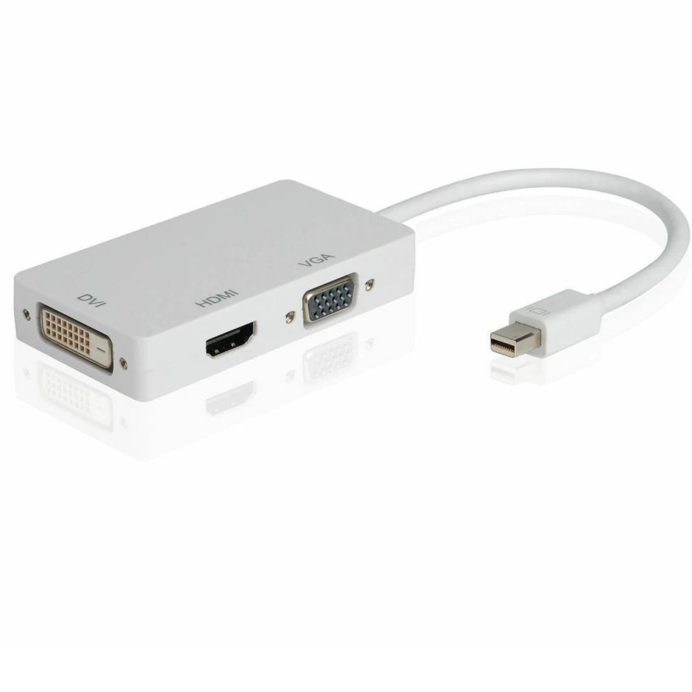 Дисплейный порт MiniDP типа «1,2 Thunderbolt к HDMI 4 K X 2 K VGA адаптер 2 в 1 с разъемом HDMI конвертер кабель для apple macbook pro air Mini