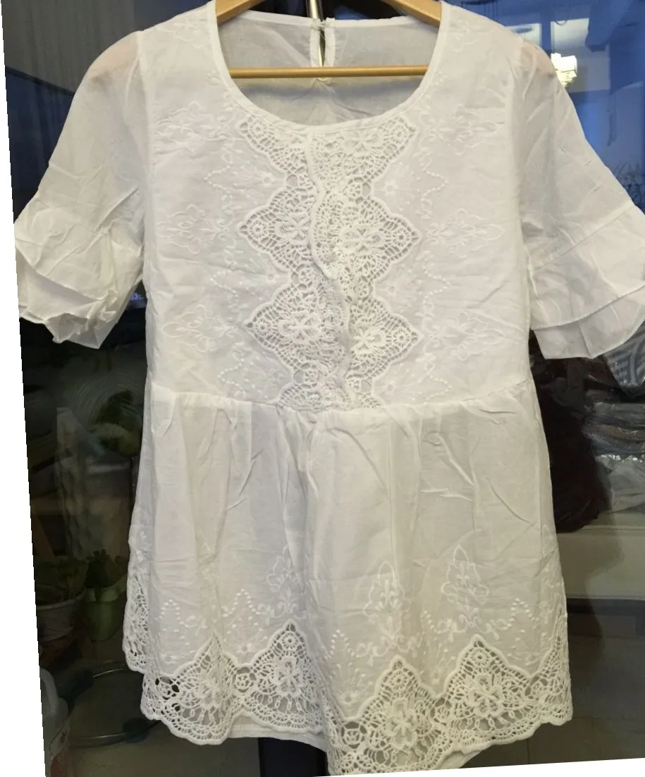 Белая хлопковая кукольная рубашка в стиле Лолиты mori girl|doll shirt|mori girlcotton white |
