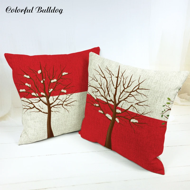 Тропический лист зеленая Подушка с изображением кактуса крышка кактусы