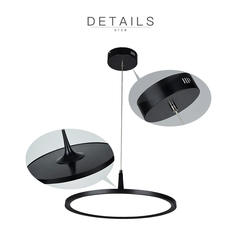 Modern LED Pendant Light 16w 24w 30w 37w For Living Room Bedroom Dining Hanging Lamp Home Lighting PC0A3 | Освещение