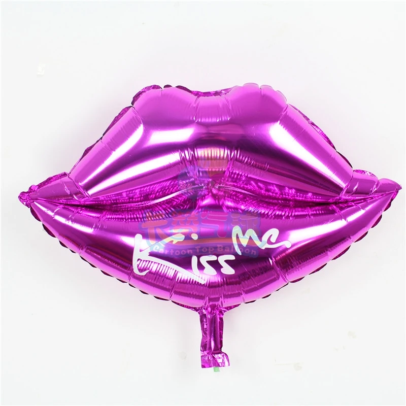 10 шт сексуальные шары в форме красных губ поцелуй меня фольга глобусы для