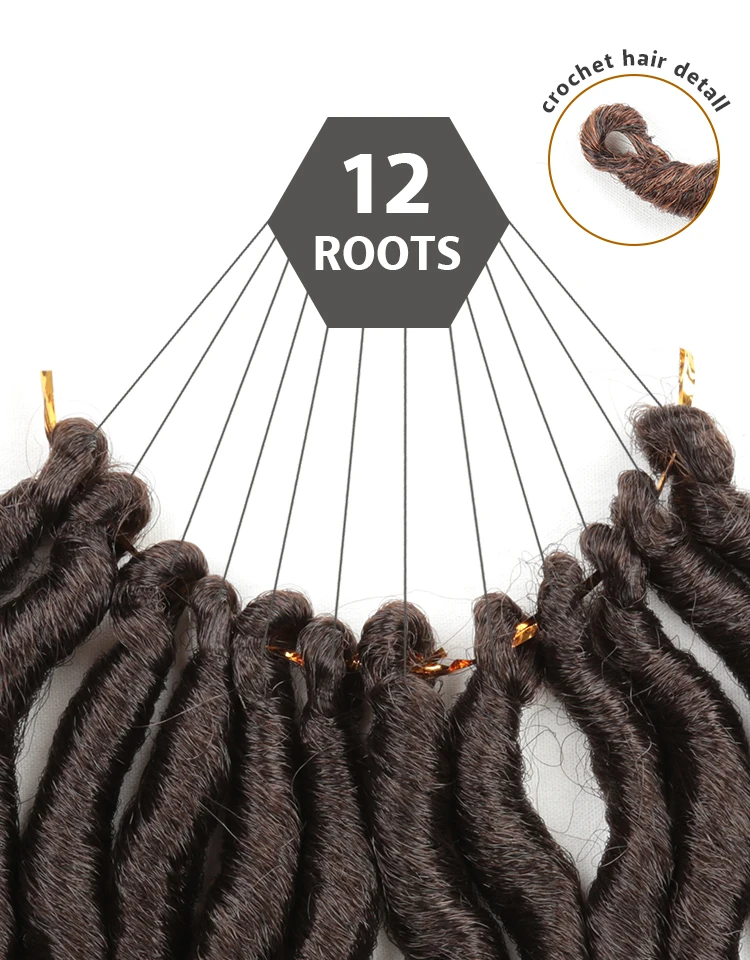 Волосы EXpo City 12 ''богиня Faux locs Curly концы короткие волнистые синтетические волосы для наращивания крючком косы 12 прядей/упаковка черный Afros