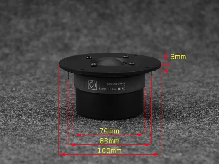 GHXAMP 4 дюйма 4Ohm 25 Вт купольный твитер динамик шелковая Тройная пленка для творчества домашний кинотеатр аудио звук Высокая частота HIFI 1 шт