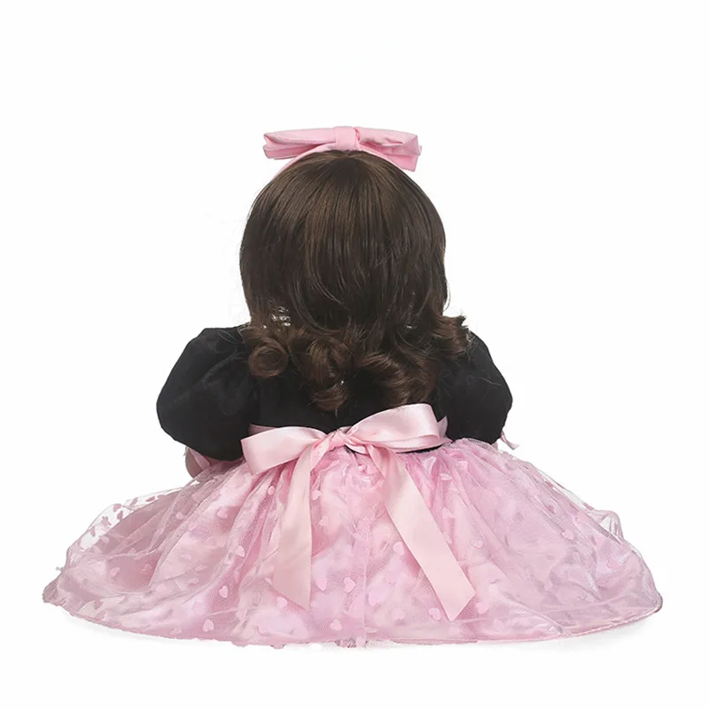 Npkdoll 22 &quot/55 см очень дешевые lifelike новорожденных Baby Doll открыть Для глаз Bebe Reborn