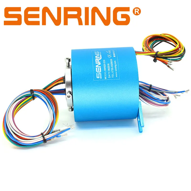 10A Current Through Hole Slip Ring Senring Manufacturer Electrical Connector 12 Circuits Signal of bore size 25.4mm OD 86mm
10A Current Through Hole Slip Ring Senring Manufacturer Electrical Connector 12 Circuits Signal of bore size 25.4mm OD 86mm