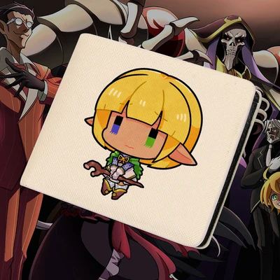 02 Бумажник Overlord короткий стиль albedo ПУ кожа мультфильм аниме студентов Держатели - Цвет: 02