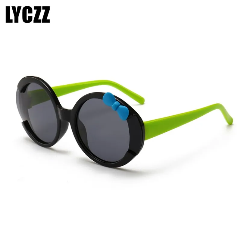LYCZZ с бабочками для девочек детские солнцезащитные очки поляризованные зеркало