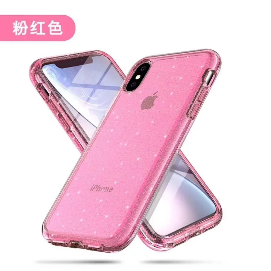 Роскошный блестящий противоударный жесткий чехол для Apple iphone 6 7 8 Plus X XR XS Max