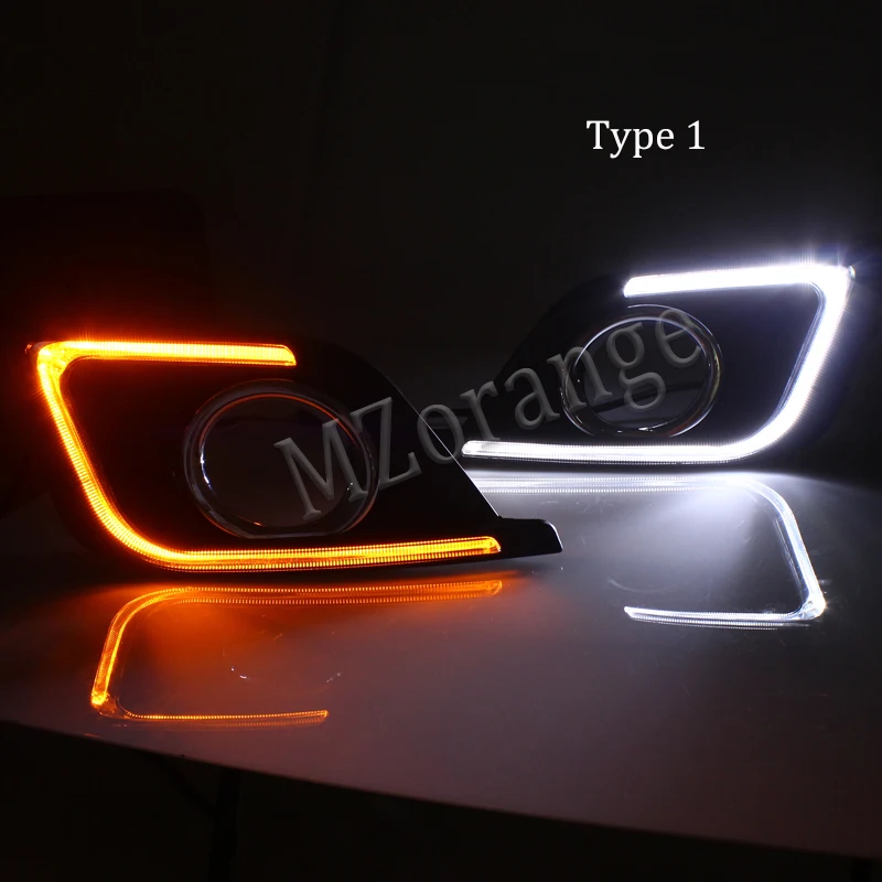 MZORANGE 2 типа для Nissan Sentra Sylphy светодиодный DRL дневные ходовые огни Дневные Противотуманные фары Крышка автостайлинг для автомобильных фар