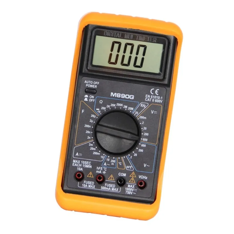 WHDZ M890G цифровой мультиметр AC DC Вольт Напряжение Ом Электрический счетчик; Амперметр; вольтметр Высокочастотный транзистор ЖК-тестер-мультиметр
