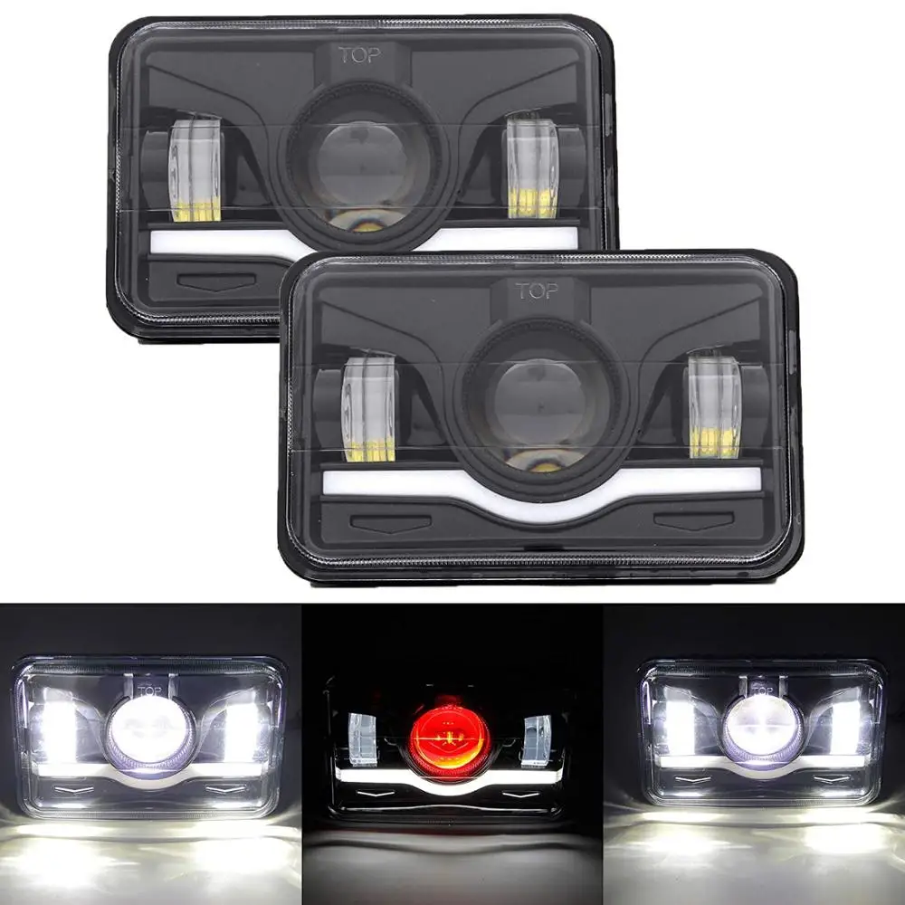 4x6 &quotLED H4 прожекторная фара для Honda XR650 XR250 XR400 Suzuki Светодиодная лампа