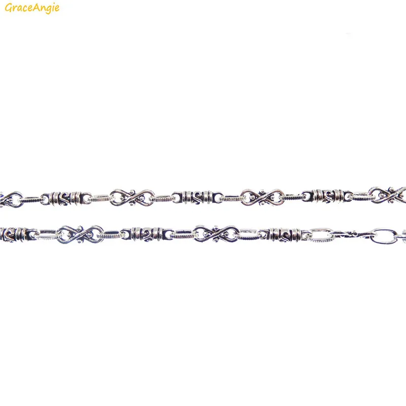Цепочка Серебряная в античном стиле для мужчин и женщин 1 шт.|metal chain|jewelry findingcraft