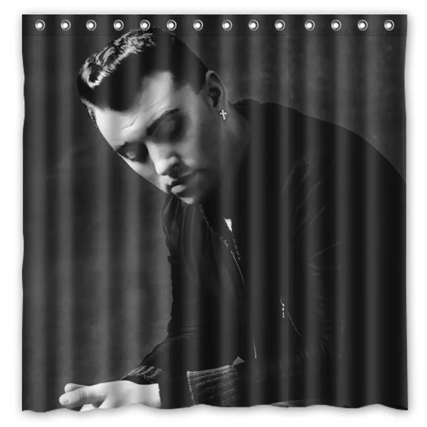 Sam Smith печатная Ванна Душ занавеска s Водонепроницаемый полиэстер ткань для