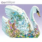 Алмазная картина полностью 5D DIY квадратнаякруглая Лебедь принцесса картина стена Daimond картина вышивка-мозаика стразами картина Z011