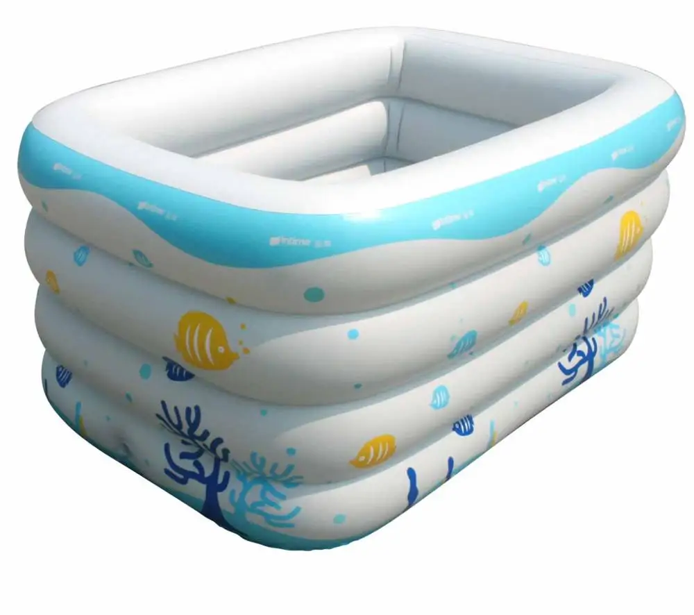 yt213A A Детский утолщенный надувной плавательный бассейн Babys Piscine Рыбалка хавуз детский бассейн ПВХ PiscinaSize 143*105*75 см - Цвет: yt213A A